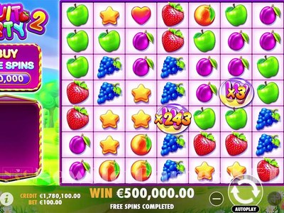 Видеослот Fruit Party 2 студии Pragmatic Play